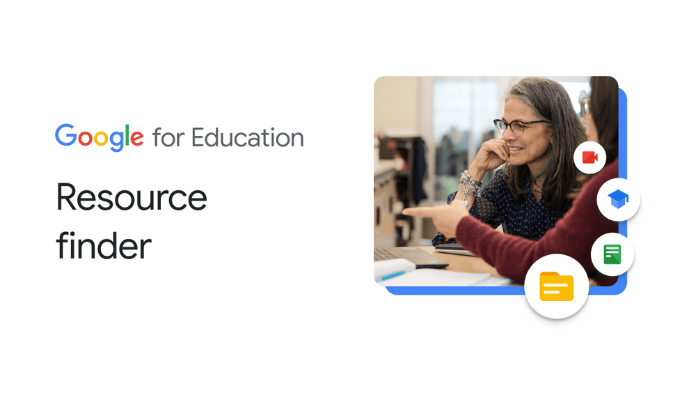 Screenshot of Google for Education Resources