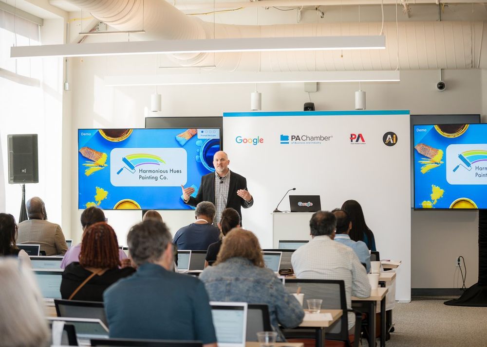 Screenshot of Google Pennsylvania AI Accelerator for Small Businesses