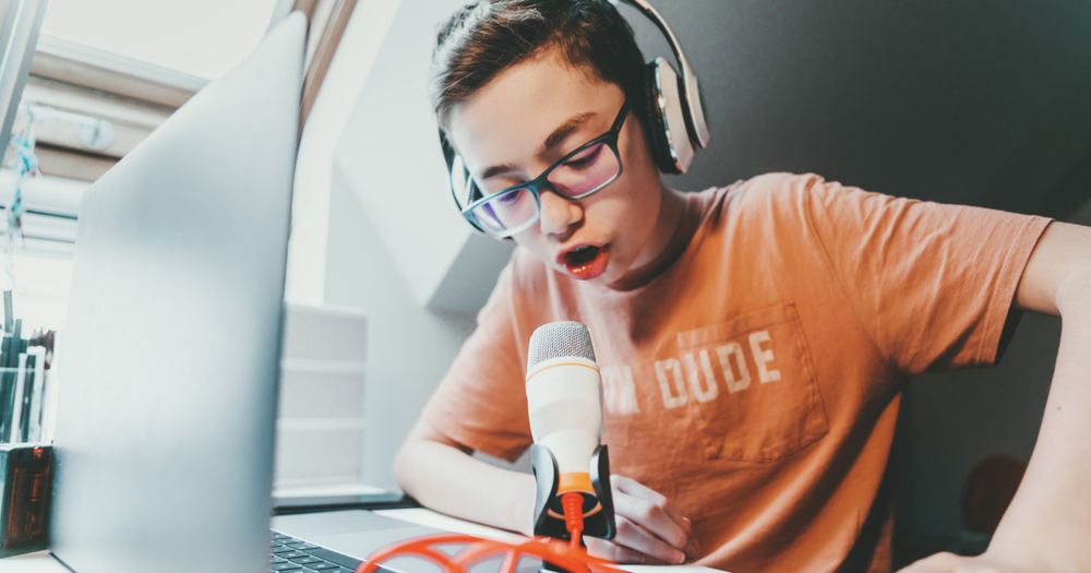 Screenshot of Student Podcasting