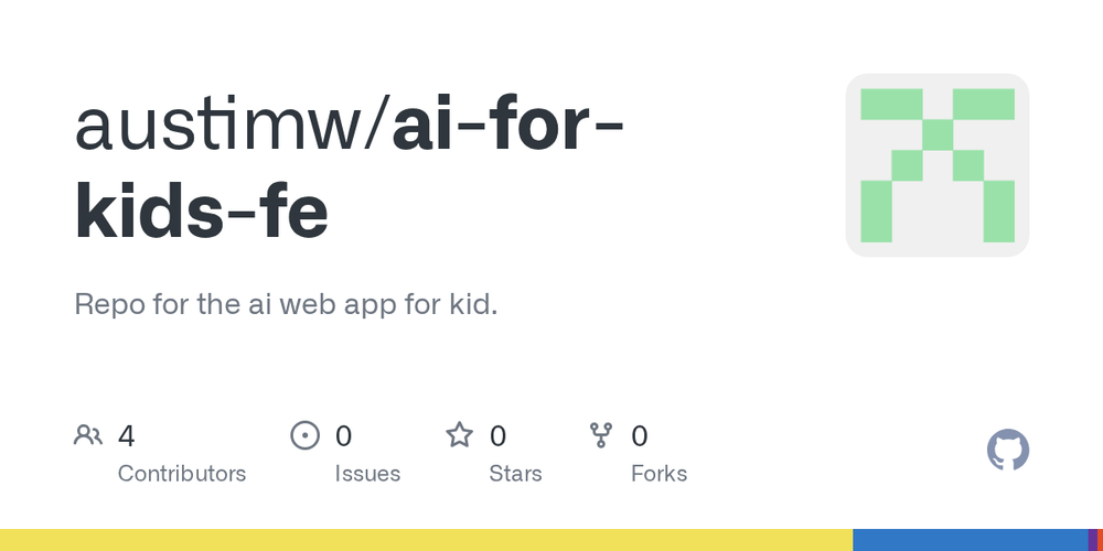 Screenshot of AI for Kids Web App