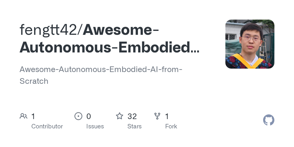 Screenshot of Awesome Autonomous Embodied AI from Scratch