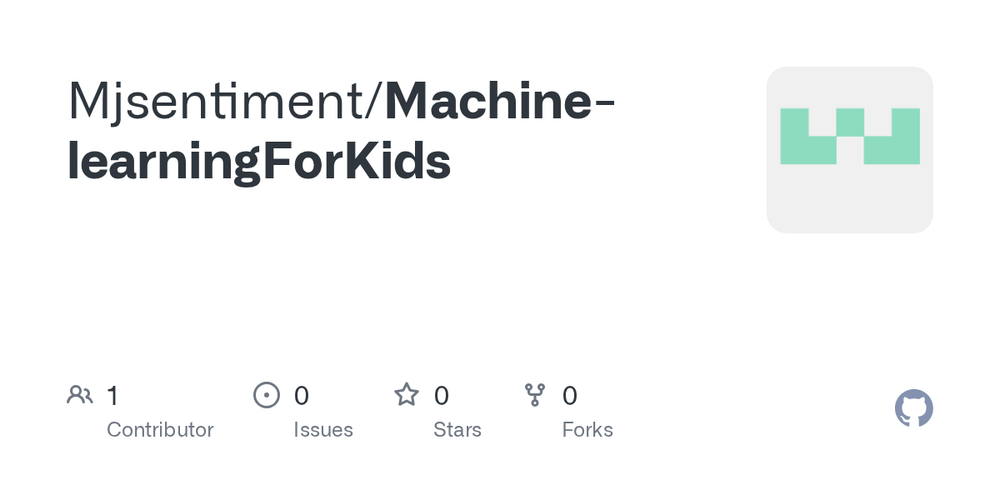 Screenshot of Machine Learning for Kids
