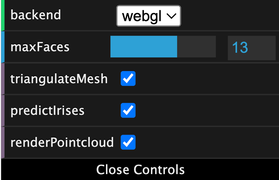 Screenshot of FaceMesh