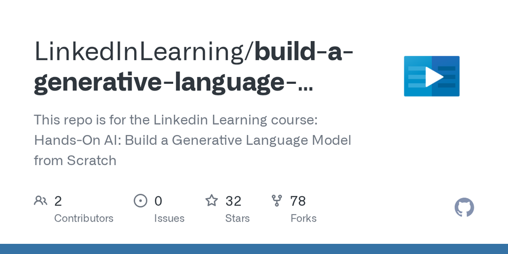 Screenshot of GitHub Repository for Generative Language Model Course Screenshot of GitHub Repository for Generative Language Model Course