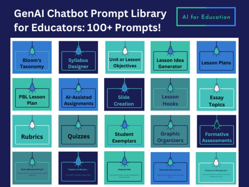 Screenshot of Prompt Library — AI for Education Screenshot of Prompt Library — AI for Education