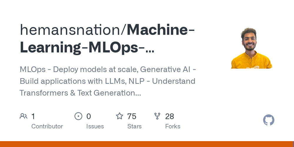 Screenshot of Machine Learning MLOps and AI Applications Screenshot of Machine Learning MLOps and AI Applications