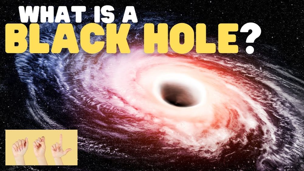 Screenshot of ASL What Is a Black Hole?