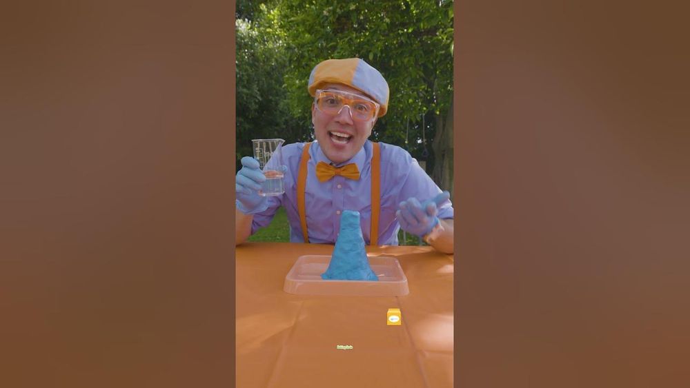 Screenshot of Blippi's Volcano Science Experiment