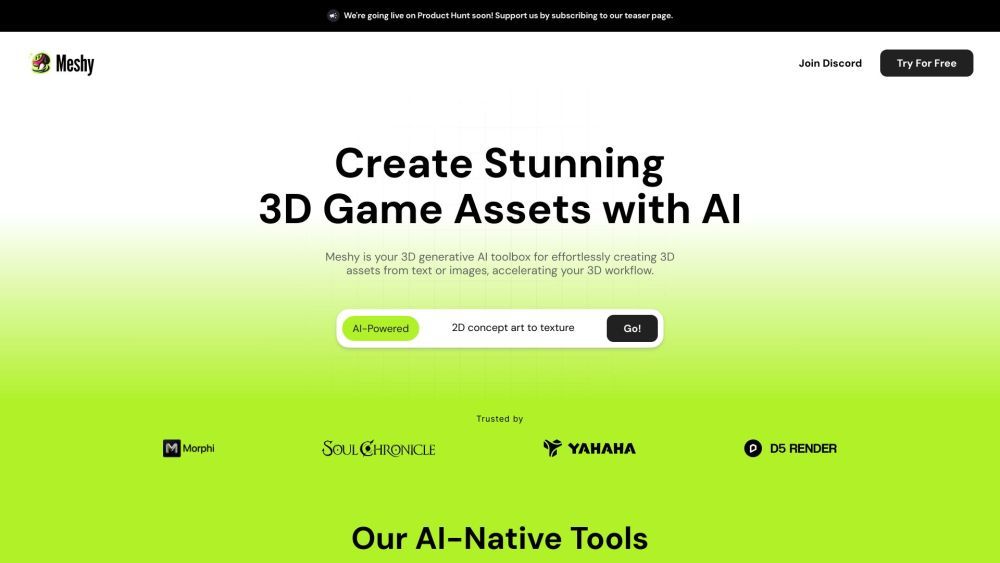 Screenshot of Meshy Screenshot of Meshy