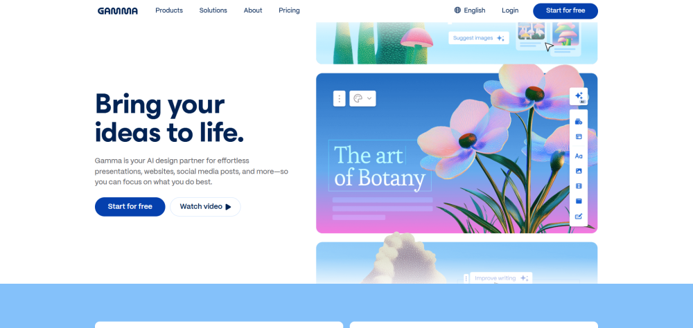 Screenshot of Gamma Screenshot of Gamma