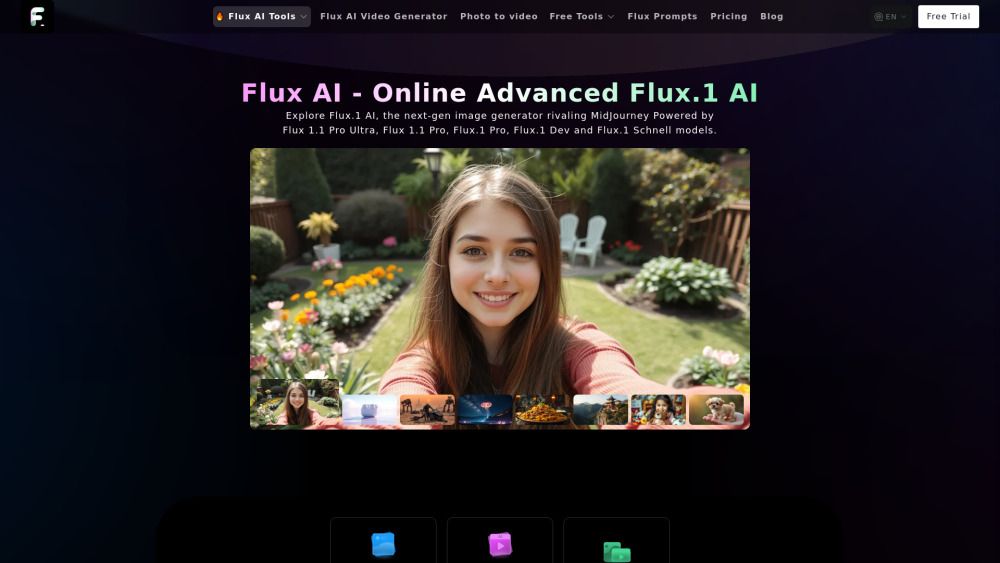 Screenshot of Flux AI Screenshot of Flux AI
