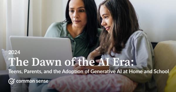 Screenshot of The Dawn of the AI Era: Teens, Parents, and the Adoption of Generative AI