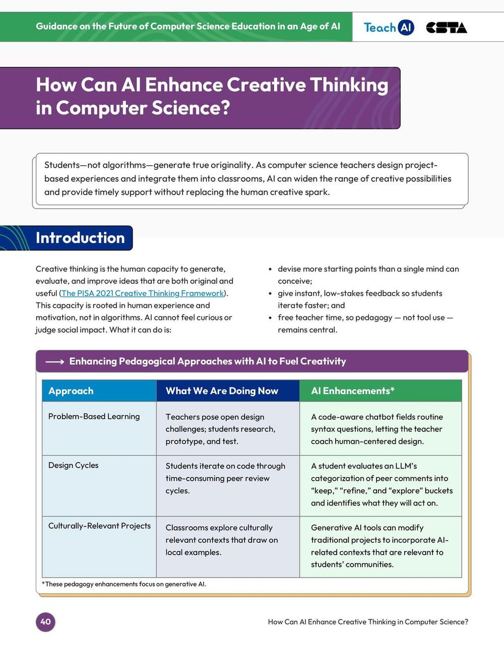 Screenshot of Enhancing Creative Thinking with AI in Computer Science
