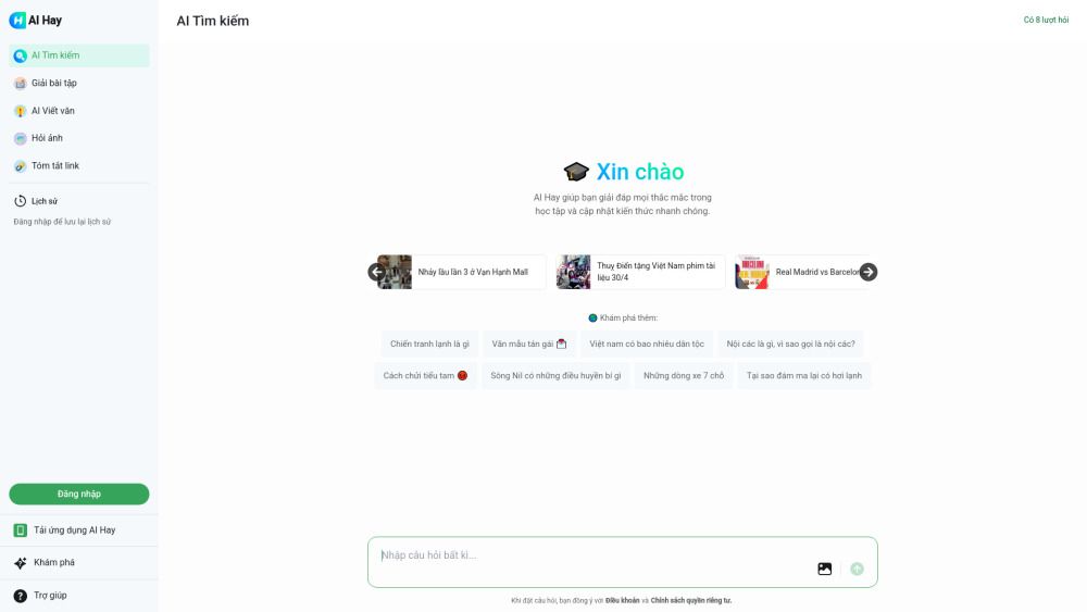 Screenshot of Hỏi đáp AI Hay Screenshot of Hỏi đáp AI Hay