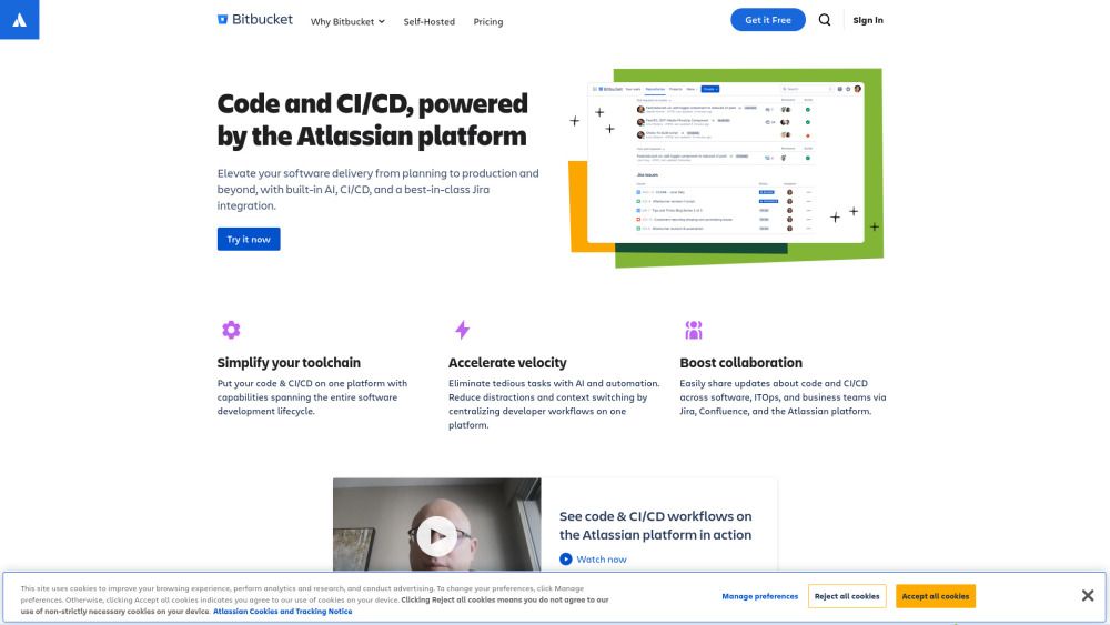 Screenshot of Bitbucket Screenshot of Bitbucket