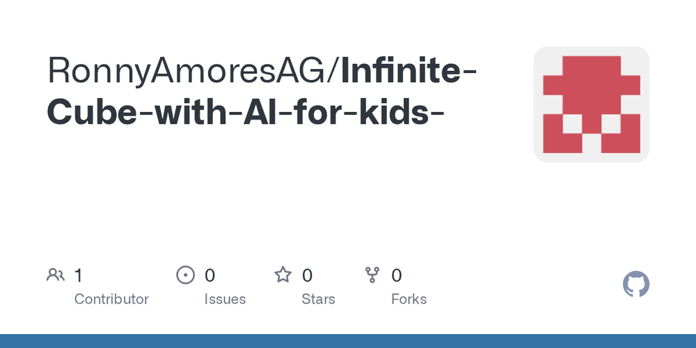 Screenshot of GitHub Repository for Infinite Cube with AI for Kids Screenshot of GitHub Repository for Infinite Cube with AI for Kids