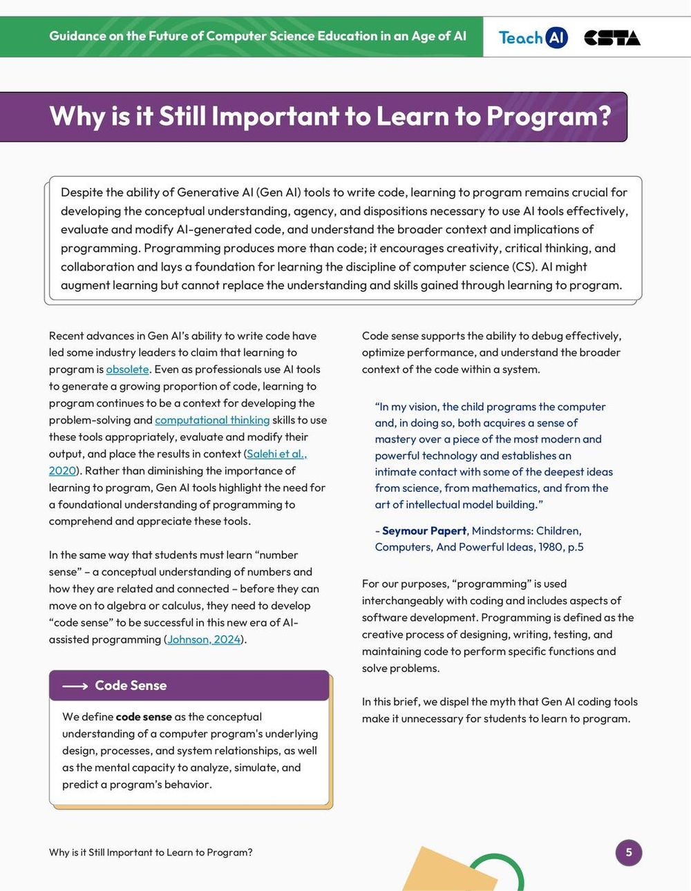 Screenshot of Why Learn to Program
