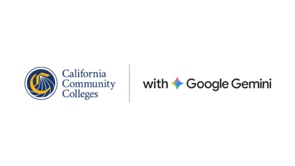 Screenshot of Google and California Community Colleges AI Partnership