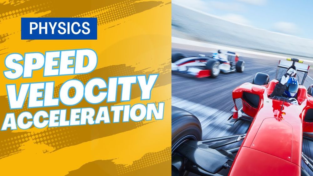 Screenshot of What is Speed, Velocity & Acceleration? | Physics