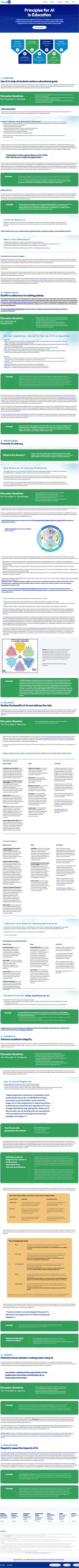 Screenshot of AI Guidance for Schools Toolkit