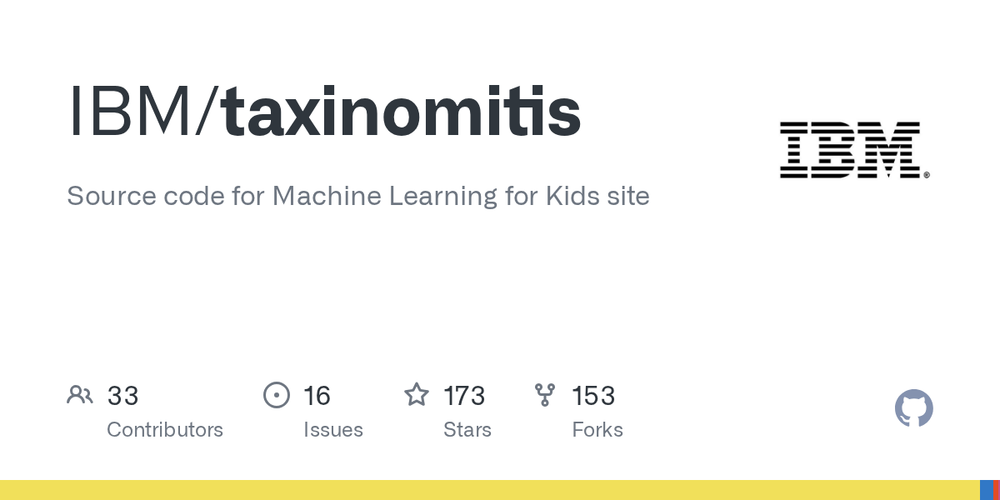 Screenshot of IBM Taxinomitis