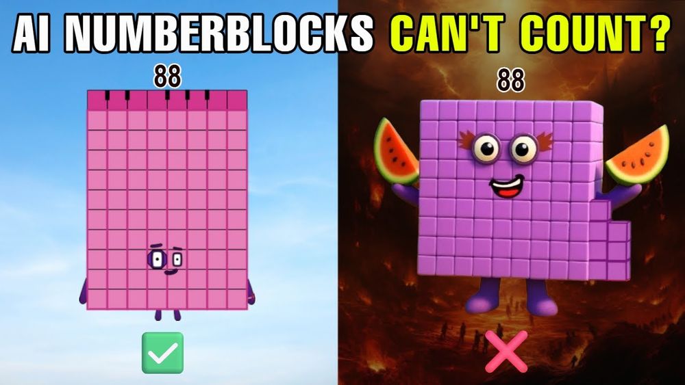 Screenshot of AI Numberblocks Video Analysis