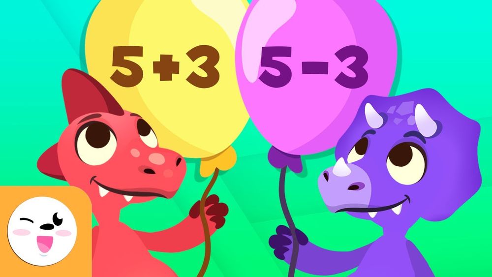 Screenshot of Addition and Subtraction with Dinosaurs - Math for Kids