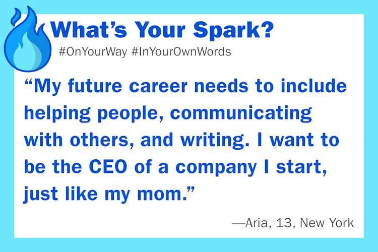 Screenshot of What’s Your Spark?