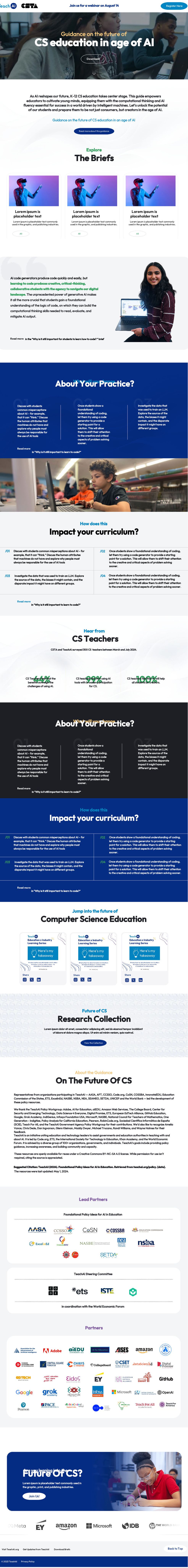 Screenshot of TeachAI