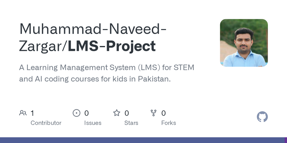 Screenshot of LMS Project