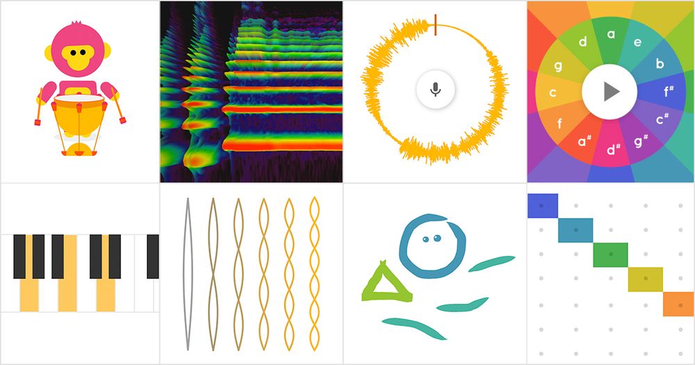 Screenshot of Chrome Music Lab