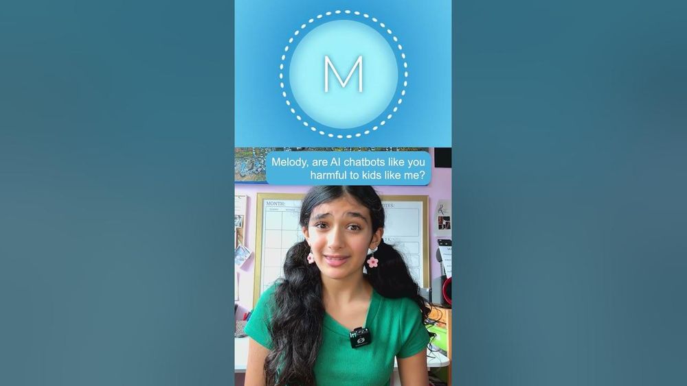 Screenshot of AI Chatbot and Kids Safety