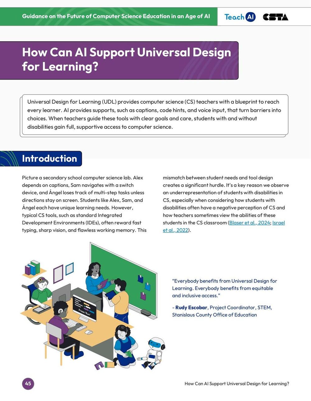 Screenshot of How Can AI Support Universal Design for Learning