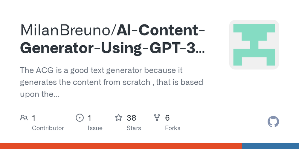 Screenshot of AI Content Generator Using GPT-3