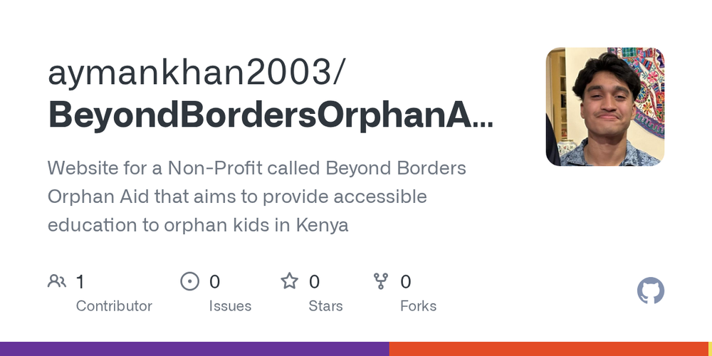 Screenshot of Beyond Borders Orphan Aid