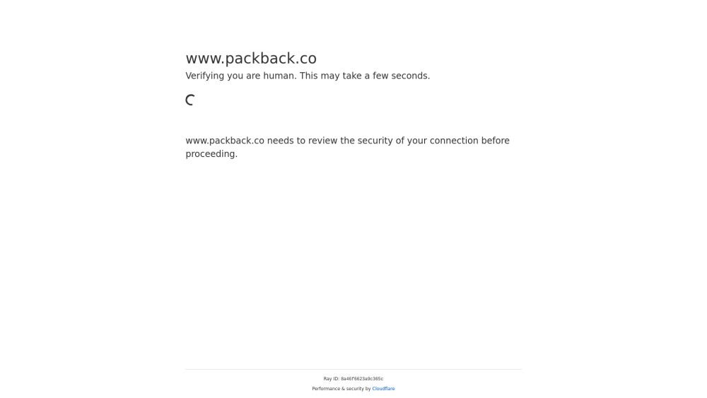 Screenshot of Packback
