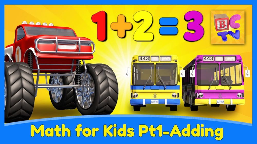 Screenshot of Learn Math for Kids | Adding with Monster Trucks