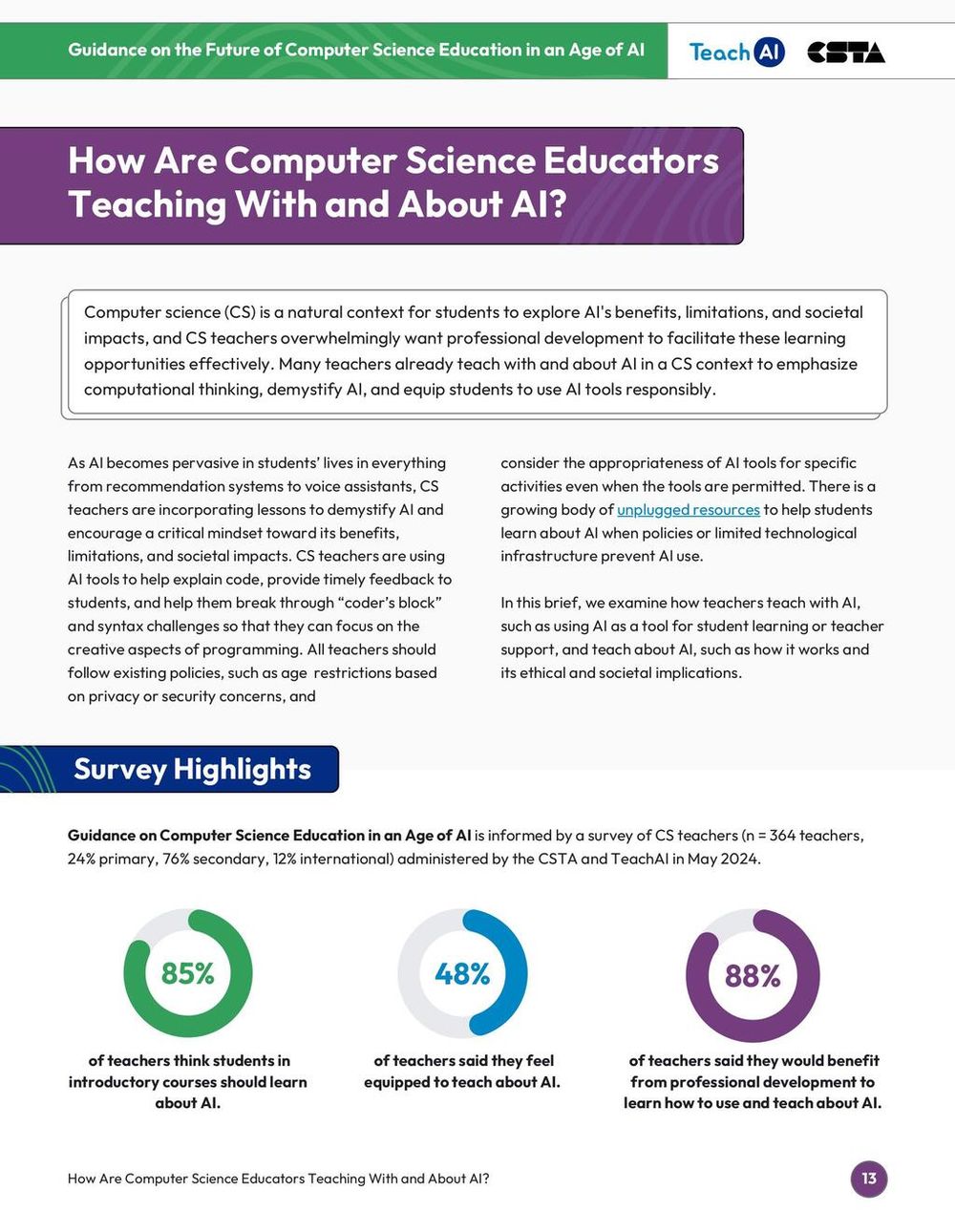 Screenshot of Teaching AI in Computer Science Education Screenshot of Teaching AI in Computer Science Education