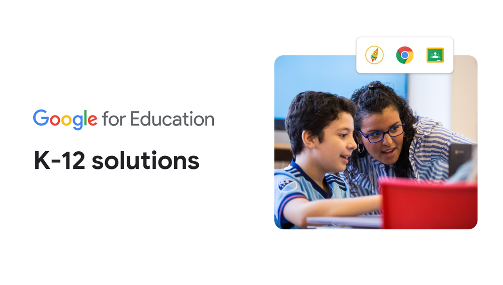Screenshot of Google for Education K-12 Solutions