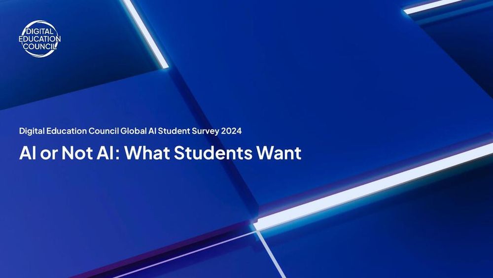 Screenshot of Digital Education Council Global AI Student Survey 2024