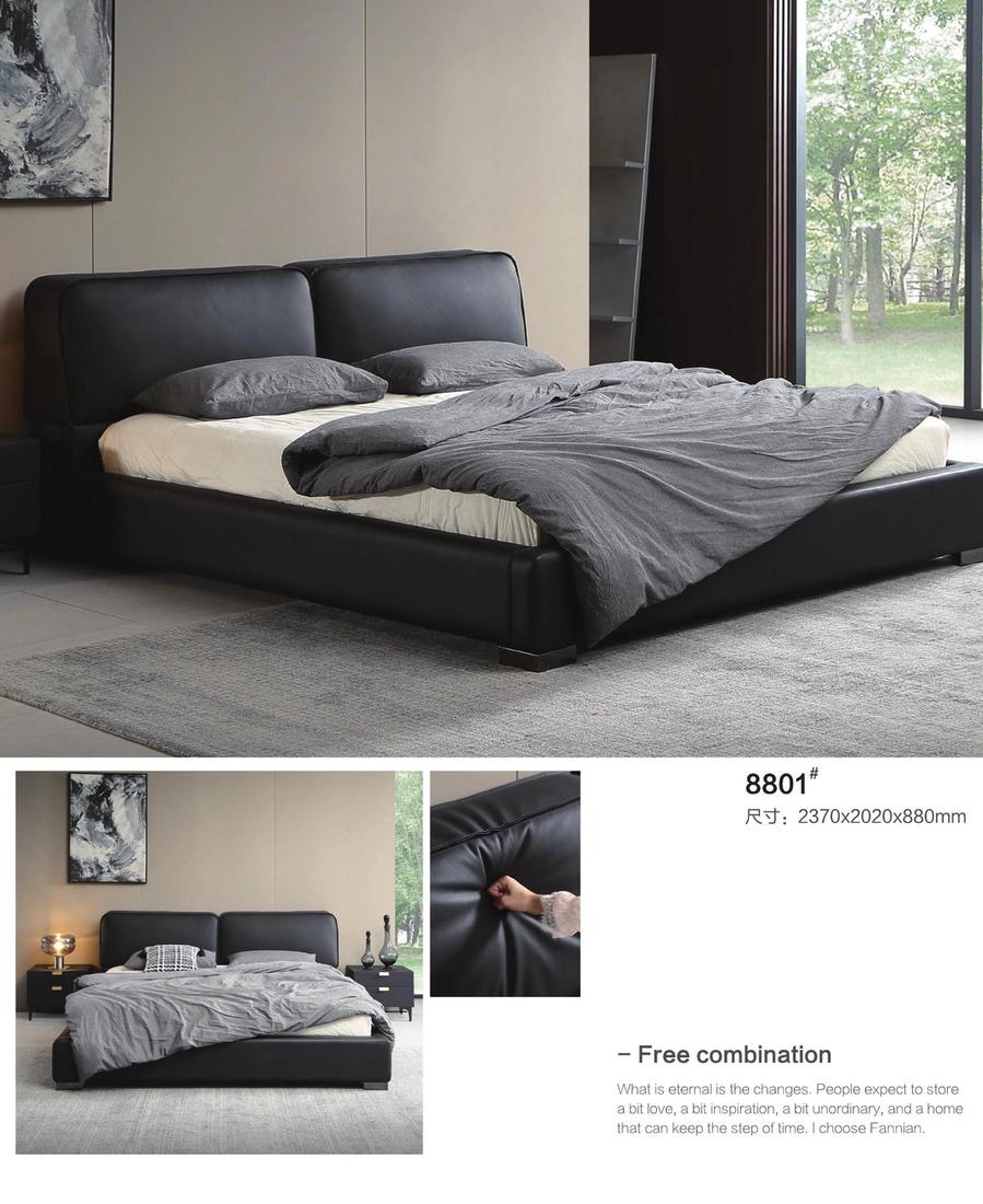 Leather Bed ZP-41