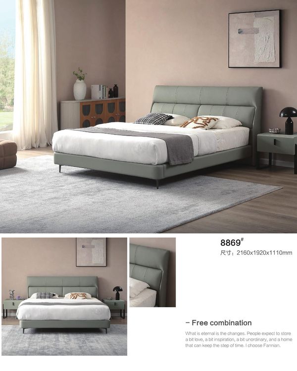 Leather Bed 8869