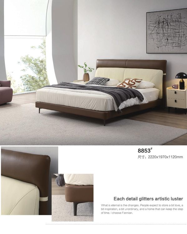 Leather Bed ZP-37