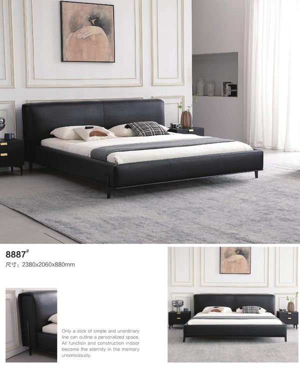 Leather Bed 8887
