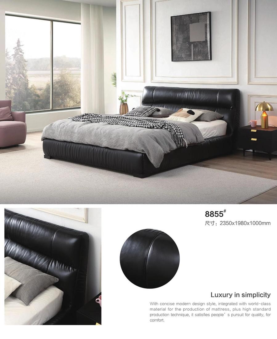 Leather Bed 8855