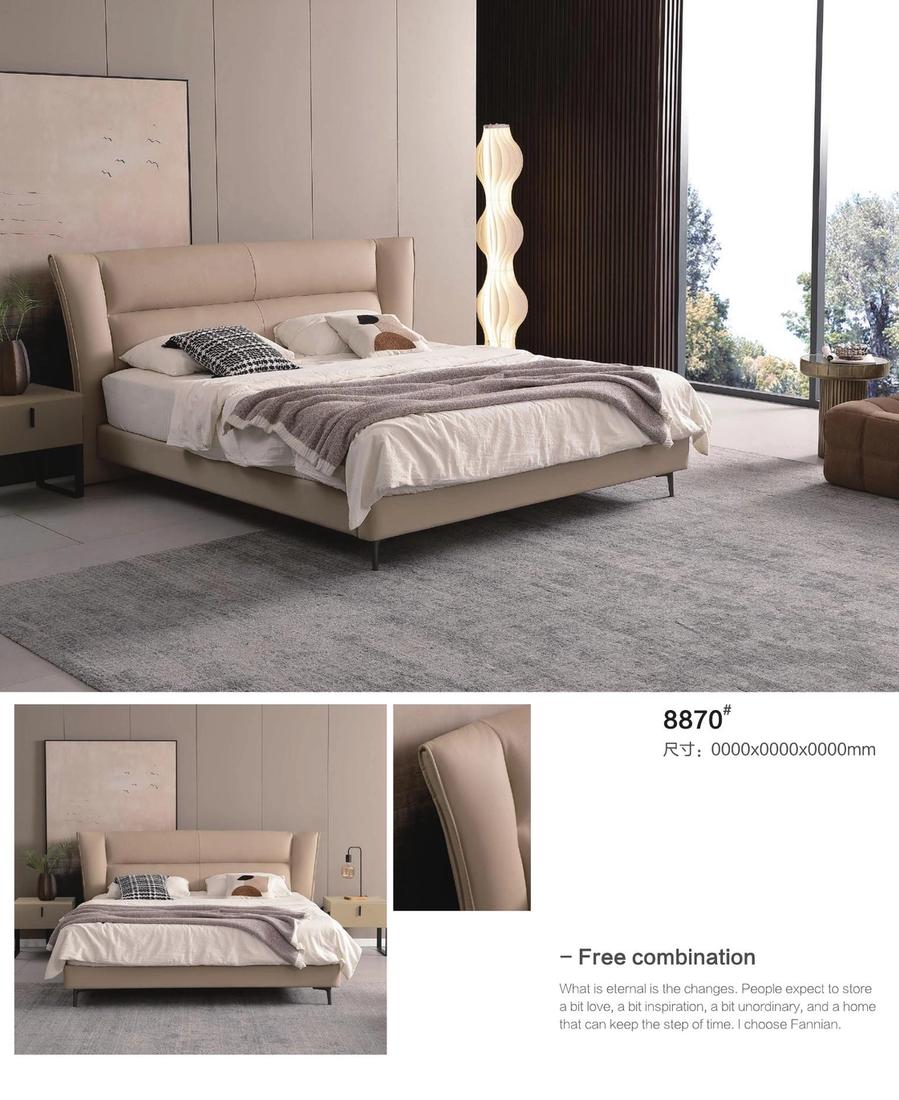 Leather Bed 8870
