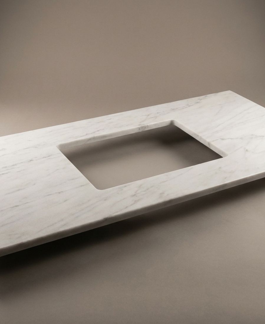 Bianco Dolomite Marble Vanity Top