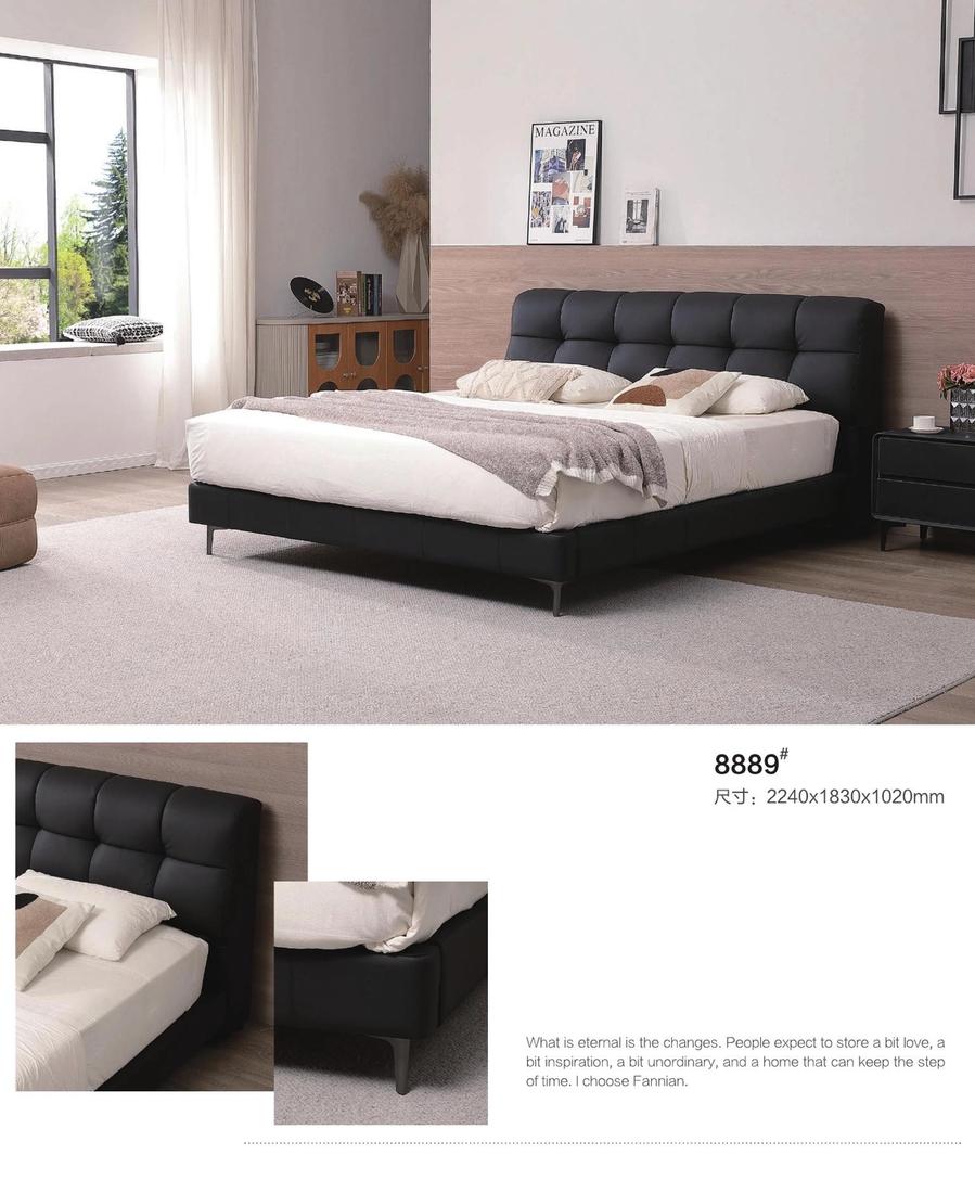 Leather Bed 8889