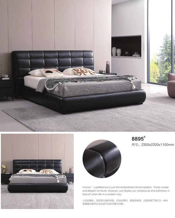 Leather Bed 8895