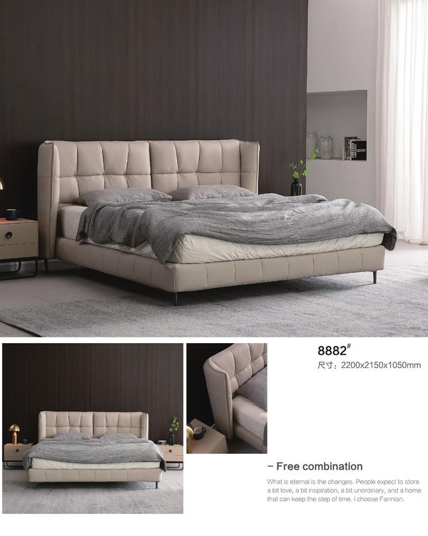 Leather Bed 8882